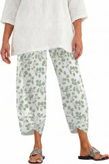 Casual Active Yoga Trousers For Women Elastic Waist Lightweight Beach Walking Pants With Pockets