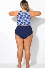 Plus Size Navy High Waisted Bottom