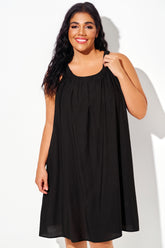 Plus Size Sleeveless Flowy Beach Cover Up
