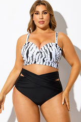 Tie Dye Push Up Adjustable Straps Bikini Top