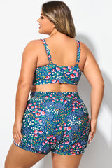 Floral Print Wide Strap Women Bikini Top