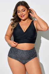Twist Front Vest Style Adjustable Back Latch Bikini Top