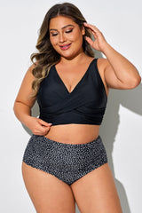 Twist Front Vest Style Adjustable Back Latch Bikini Top