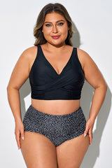 Twist Front Vest Style Adjustable Back Latch Bikini Top