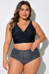 Twist Front Vest Style Adjustable Back Latch Bikini Top