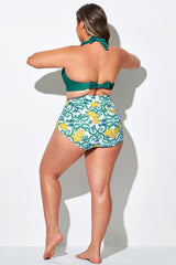 Lemons & Floral High Waist Brief For Lady