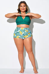 Lemons & Floral High Waist Brief For Lady