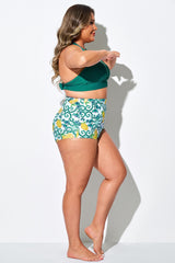 Lemons & Floral High Waist Brief For Lady
