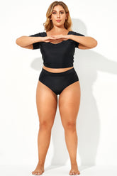 Black Elegant High Waist Women Brief