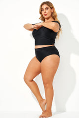 Black Elegant High Waist Women Brief
