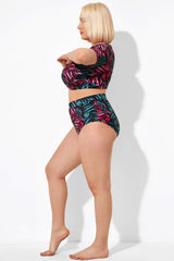 Leaf Print Full Coverage Brief for Lady