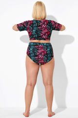 Leaf Print Full Coverage Brief for Lady