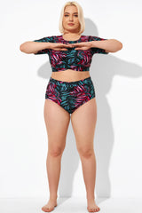 Leaf Print Full Coverage Brief for Lady