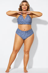 Animal Print High-cut Leg Brief For Lady