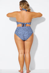 Animal Print High-cut Leg Brief For Lady