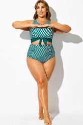 Polka Dots Check High Waisted Bottom