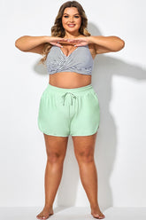 High Waisted Minty Fresh Green Linerless Women Short