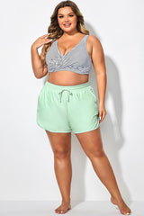 High Waisted Minty Fresh Green Linerless Women Short