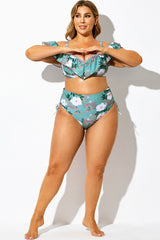 Floral Print Side Knot High Waist Brief