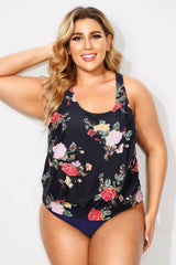Floral Printed Scoopneck Women Classy Tankini Top