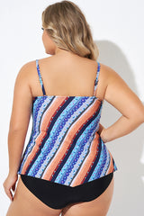 Boho Bandeau Vintage Women Long Tankini Top
