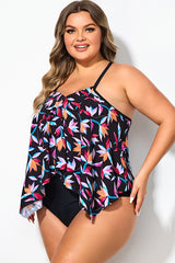 Multi Vintage Print Lady Tankini Top