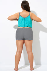 Women Stripe Full Coverage Swim Brief