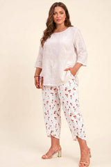 Casual Active Yoga Trousers For Women Elastic Waist Lightweight Beach Walking Pants With Pockets