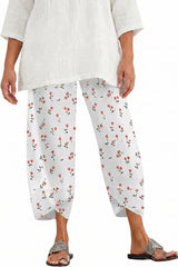 Casual Active Yoga Trousers For Women Elastic Waist Lightweight Beach Walking Pants With Pockets