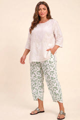 Casual Active Yoga Trousers For Women Elastic Waist Lightweight Beach Walking Pants With Pockets