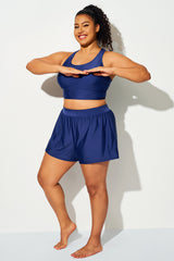 Navy Quick-Dry Swim Short With Pockets