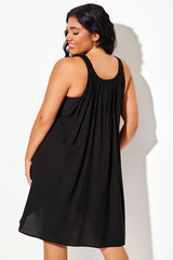 Plus Size Sleeveless Flowy Beach Cover Up