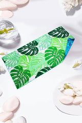 Leaf Print Oversized Absorbent Sand Beach Towel