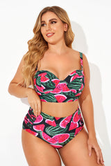 Watermelon Push Up Strapless Underwire Bikini Top