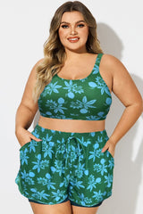Passionfruit Print Wide Strap Women Bikini Top