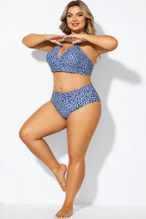 Animal Print High-cut Leg Brief For Lady