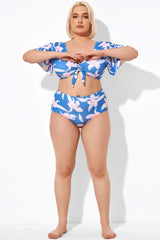 Flower Print Swim Bottom for Women