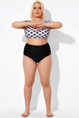 Black High Waist Women Bikini Bottom