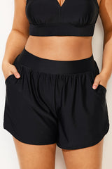 Black Quick-Dry Pocket Swim Bottoms