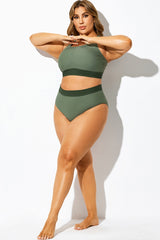 Green Fashion Full Coverage Brief For Lady