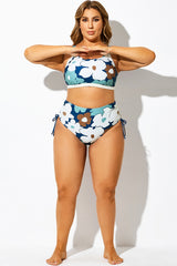 Birch Floral Print Side Knot High Waist Brief