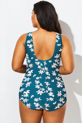 Floral Fully Lined Sport One Piece Swimsuit