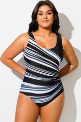 Square Neck Tank One Piece Swimsuit