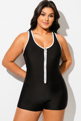 Beach Bound Retro Boyleg One Piece Swimsuit