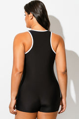 Beach Bound Retro Boyleg One Piece Swimsuit