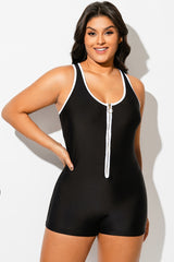 Beach Bound Retro Boyleg One Piece Swimsuit