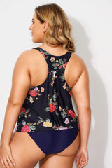 Floral Printed Scoopneck Women Classy Tankini Top