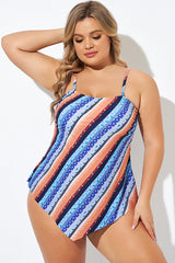 Boho Bandeau Vintage Women Long Tankini Top