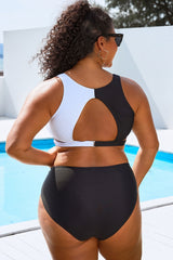 Colorblock Stylish Women Wrap Swimsuits Bikini Set