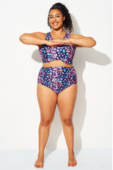 Plus Size Candy Color High Waisted Bottom